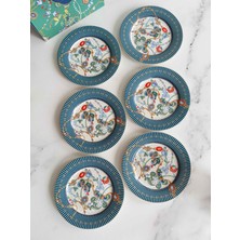 Rossev Porselen Pasta Tabak 6'lı 19CM Azur