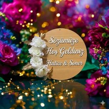 Evsay Isme Özel Söz Hatırası Kapı Süsü Nişan Düğün Kına