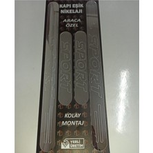 Özgürce Förd Fiesta Sport Yazılı Pleksi Kapı Eşiği, Şık ve Koruyucu Tasarım