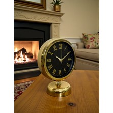 Akıllı Durak Prestige Gold Roma 25 x 20 cm Metal Masa Saati