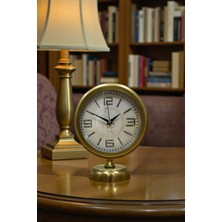 Akıllı Durak Premium Vintage 25 x 20 cm Eskitme Metal Masa Saati