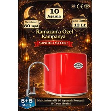 Sumarkt S-Tron 10 Aşamalı 12 Lt Metal Tanklı Membran Teknolojili Mineralli Pompalı Su Arıtma Cihazı