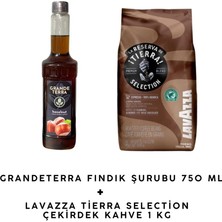 Lavazza Tierra Selection Çekirdek Kahve 1 kg + Grande Terra Fındık Şurubu 750 ml Seti