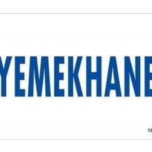 Ennalbur Yemekhane Uyarı Levhası 17,5x25 KOD:1671