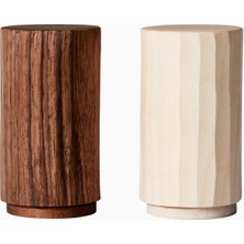 Zanat Grana Ceviz Ağacı, Dekoratif Tuz ve Karabiber Değirmeni Naoto Fukasawa Tasarımı