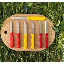 Solingen Pro Tanışma Bıçak Seti 7’li (Sarı/kırmızı)