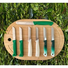 Solingen Pro Tanışma Bıçak Seti 7’li (yeşil/beyaz)