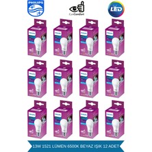 Philips LED 13-100W E27 6500K - Beyaz Işık - 1521 Lumen - Yüksek Işık - E27 Duy