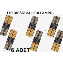 Özgürce Turuncu Park Ampülü T10 LED 24 LED 5W 6'lı Set