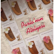 Parla'nın Atölyesi 10 Adet Söz Nişan Doğum Bride Doğum Günü Kına Hediyelik Tarak