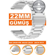  huawei watch gt gt2 gt3 gt4 gt5 46mm kasa ve pro modeller uyumlu 22mm dolgu çelik metal saat kordonu kayışı m09sgg4-s