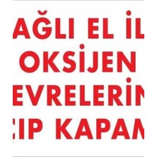 Ennalbur Yağlı El İle Oksijen Devrelerini Açıp Kapama Uyarı Levhası 25x35 KOD:707