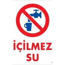 Ennalbur İçilmez Su Uyarı Levhası 25x35 KOD:407