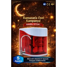 Sumarkt S-Max 5 Aşamalı 12 Litre Metal Tanklı Süper Sarım Membran Teknolojili Pompalı Su Arıtma Cihazı