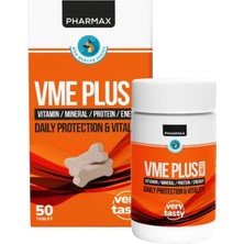 Pharmax Vme Plus 50 Tablet - Kedi & Köpek Multivitamin ve Tüy Sağlığı Destekleyici (Biotin & Çinko)