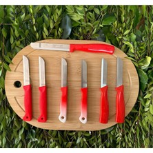 Solingen Pro Tanışma Bıçak Seti 7’li (kırmızı)