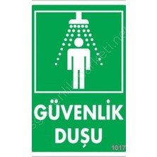 Ennalbur Güvenlik Duşu Uyarı Levhası 17,5x25 KOD:1017