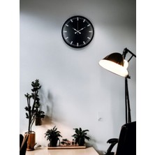 Akıllı Durak 36 cm Gri Dekoratif Duvar Saati