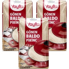 Yayla Bakliyat Gönen Baldo Pirinç 1 kg x 3 Adet