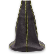 Özgürce Siyah Deri Vites Körüğü, Sarı Dikiş, 2011-2017 Uyumlu, Yüksek Kalite