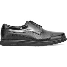 Ayakkabı Fuarı Elit HSY03 Erkek Hakiki Deri Klasik Ayakkabı Siyah