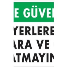 Ennalbur Sigara ve Çöp Atmayın Uyarı Levhası 25x35 KOD:1205