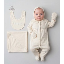 Milays 0-3 Ay Bebeklere Chocukcha %100 Pamuk 5 Parça Takım