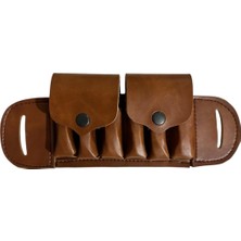Çetin Av Gerçek Deri Kapaklı Kemer Fişekliği ( 6 Lı )
