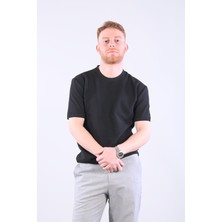 Mckanzie 10023 Bisiklet Yaka Petek Örgü Triko T-shirt