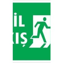Ennalbur Acil Çıkış Uyarı Levhası 17,5x25 KOD:943