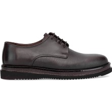 Ayakkabı Fuarı Elit HSY04 Erkek Hakiki Deri Klasik Ayakkabı Kahverengi