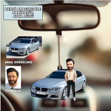 Özgürce Kişiye Özel Ahşap Dikiz Aynası Süsü, Araba Için Özel Tasarım