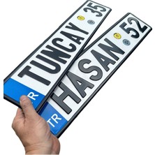 Özgürce Özel Metal Karavan Dekor Plakası, Kabartma Baskıyla 1 Adet