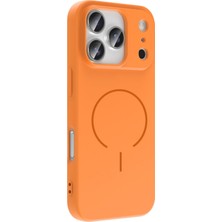 Mopal iPhone 17 Pro Max Magsafe Özellikli Içi Kadife Yumuşak Aqua Silikon Kılıf