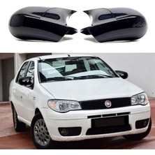 Özgürce Piano Black Batman Yarasa Ayna Kapağı ve Montaj Bandı (2002-2009) Fiat Albea