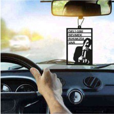 Özgürce Dikiz Aynası Süsü, Ahşap Tasarım, Sevgi ve Şıklık Temalı Dekor