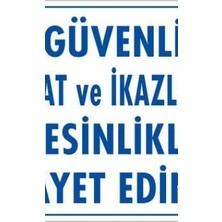 Ennalbur İş Güvenliği Talimat Uyarı Levhası 25x35 KOD:427