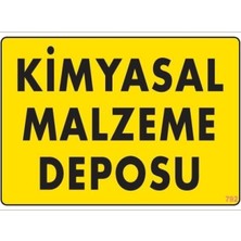 Ennalbur Kimyasal Malzeme Deposu Uyarı Levhası 25x35 KOD: 792