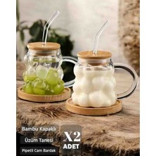 Taka Home Bambu Kapaklı Üzüm Bardak 2 Adet