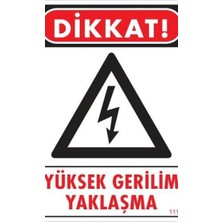 Ennalbur Yüksek Gerilim Uyarı Levhası 25x35 KOD:1111