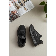 Ayakkabı Fuarı Elit ASPRT251 Erkek Klasik Sneaker Siyah - Füme