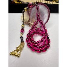 İskenderun Tesbih Iskenderun Tespih Aykırı Renk Ağır Pirinç Püsküllü Ateş Kehribar Tesbih