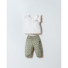 U.S. Polo Assn. U.s. Polo Assn Kız Bebek  2 Li T-Şhirt Takım Beyaz-Yeşil