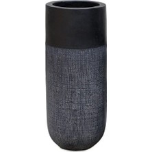 Laromita Decoration Woven Siyah Seramik Vazo / M