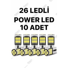 Özgürce 26 LED T10 W5W Metal Park ve Tavan Ampulü, Ultra Güçlü Beyaz Işık