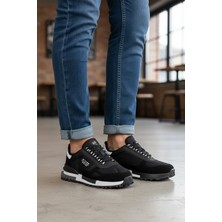 Ayakkabı Fuarı Elit IKZ8089 Erkek Klasik Sneaker Siyah - Beyaz