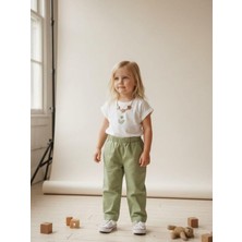 Zekids Kız Bebek Pamuklu Çiçek Desenli T-Shirt