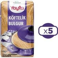 Yayla Bakliyat Yayla Köftelik Bulgur 1 kg x 5 Adet