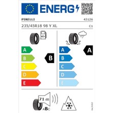 Pirelli Cinturato All Season Sf3 S-I 235/45R18 98Y Xl M+S 3pmsf Oto 4 Mevsim Lastiği (Yılı: 2025)