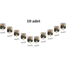 Özgürce 10'lu Mini 12V Çok Uçlu Elektronik Rolü Seti, Güçlü ve Dayanıklı